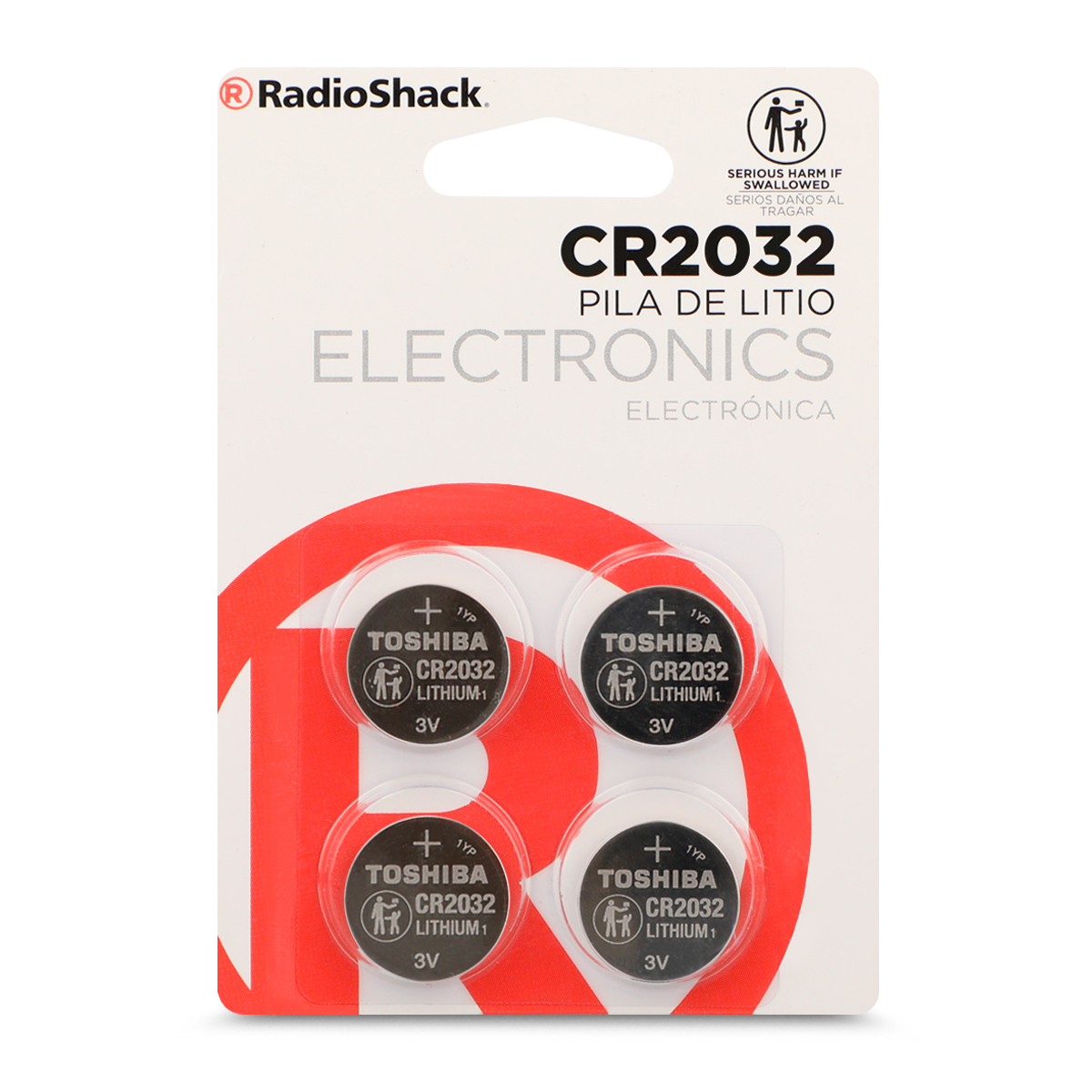 Pilas de Litio Botón RadioShack CR 2032 4 piezas, Pilas Litio, Pilas y  Baterías, Originales RadioShack, Todas, Categoría