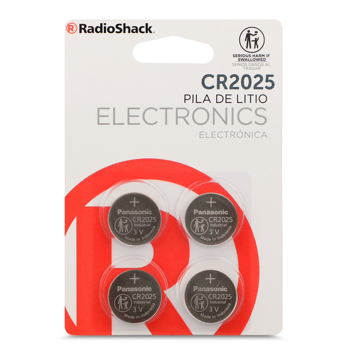 Pila de Litio Botón CR 2025 RadioShack, Pilas Litio, Pilas y Baterías, Originales RadioShack, Todas, Categoría