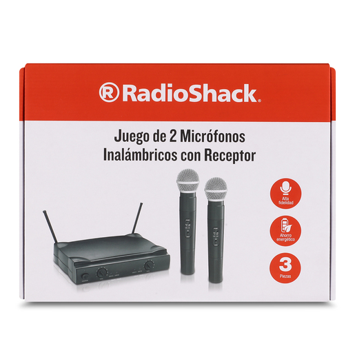 Micrófonos Inalámbricos con Receptor RadioShack / Negro