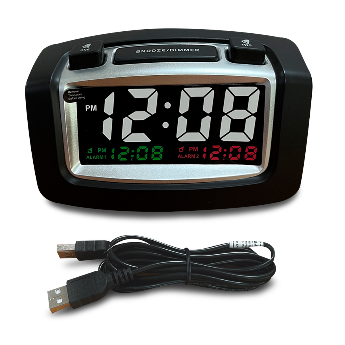 Bocina Bluetooth con Radio Reloj Despertador Misik MR414 / Negro