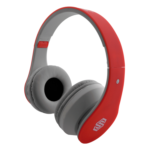 Audífonos Bluetooth Select Sound BTH024 / On ear / Rojo con gris