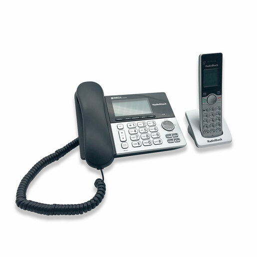 Teléfono Inalámbrico y Alámbrico RadioShack 5 extensiones Plata Teléfono Inalámbrico y Alámbrico RadioShack 5 extensiones Plata