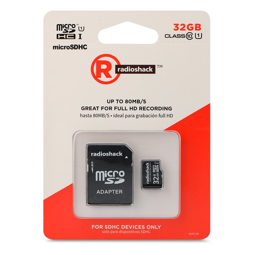 Tarjeta Micro SD RadioShack Clase 10 32 gb