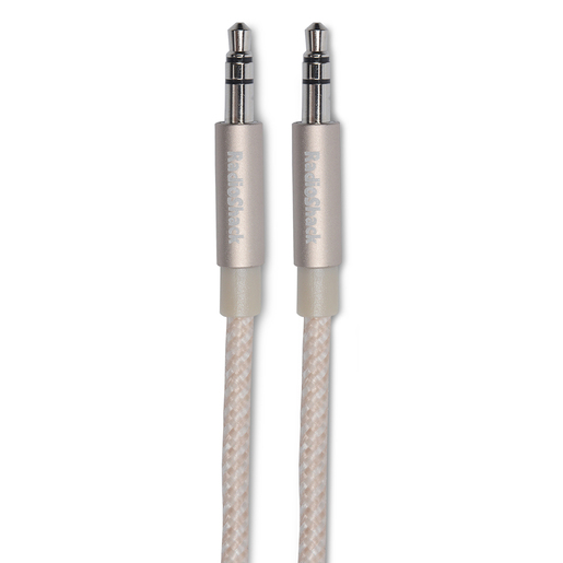 Cable Auxiliar 3.5 mm Trenzado RadioShack 1.8 m Dorado Cable Auxiliar 3.5 mm Trenzado RadioShack 1.8 m Dorado