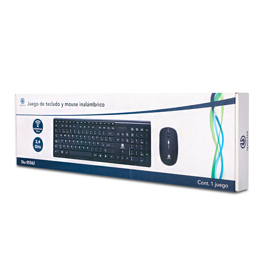 Teclado y Mouse Inalámbrico WKM-510 Spectra USB