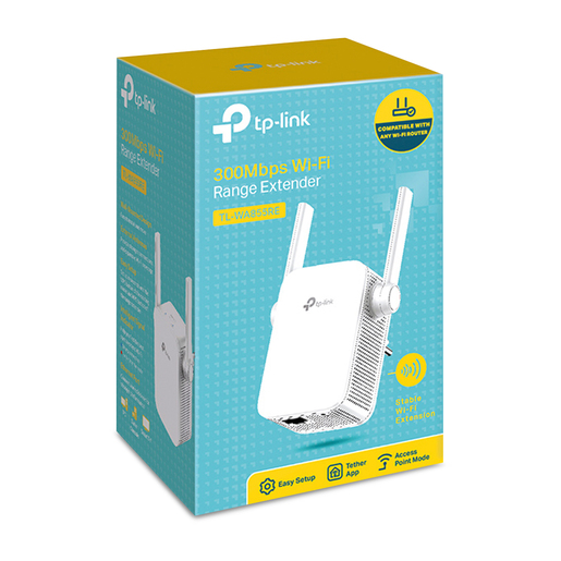 Extensor de Rango WiFi TP Link N300 / 300 Mbps / Blanco Extensor de Rango WiFi TP Link N300 / 300 Mbps / Blanco
