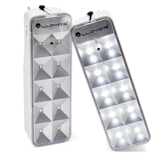 Juego de Lámparas Led de Emergencia Lloyds LP 315 / Blanco / 2 piezas Juego de Lámparas Led de Emergencia Lloyds LP 315 / Blanco / 2 piezas