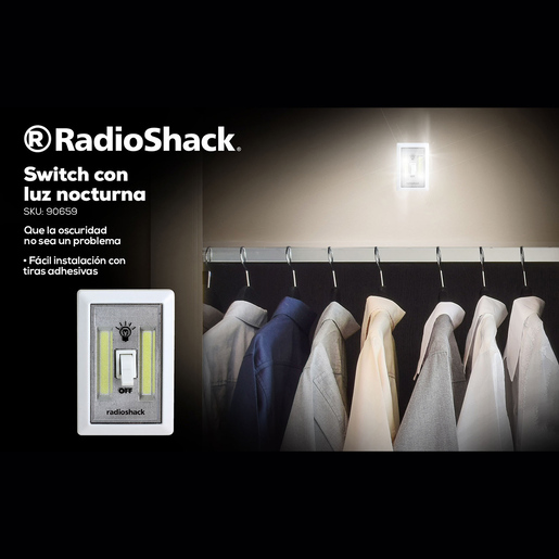 Switch con Luz Nocturna RadioShack 6301834 / Blanco