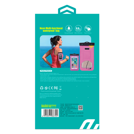 Funda Impermeable Sumergible para Celular Devia Strong Waterproof / Negro Funda Impermeable Sumergible para Celular Devia Strong Waterproof / Negro