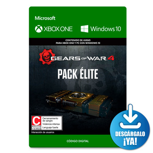 Gears of War 4 Pack Élite / Contenido de juego digital / Xbox One / Windows / Descargable Gears of War 4 Pack Élite / Contenido de juego digital / Xbox One / Windows / Descargable