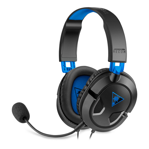 Audífonos Gamer Turtle Beach Recon 50P / PlayStation 5 / PlayStation 4 / Negro con azul Audífonos Gamer Turtle Beach Recon 50P / PlayStation 5 / PlayStation 4 / Negro con azul