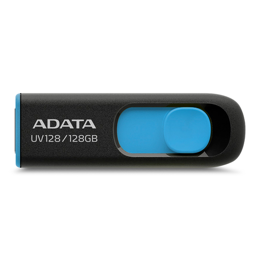 Memoria USB 3.0 Adata UV128 / 128 gb / Negro con Azul 