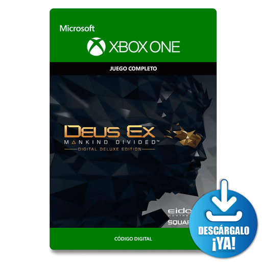 Deus Ex Mankind Divided Digital Deluxe Edition / Juego digital / Xbox One / Descargable Deus Ex Mankind Divided Digital Deluxe Edition / Juego digital / Xbox One / Descargable