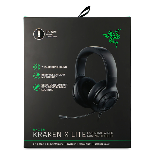 Audífonos Gamer Razer Kraken X Lite / Negro