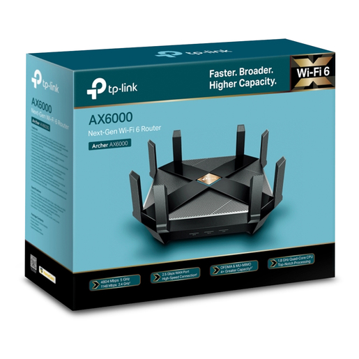 Router Inalámbrico TP Link Archer AX6000 / Negro