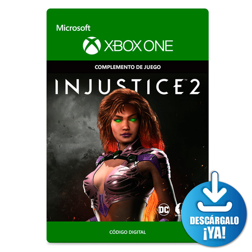 Injustice 2 Starfire / Complemento de juego digital / Xbox One / Descargable Injustice 2 Starfire / Complemento de juego digital / Xbox One / Descargable