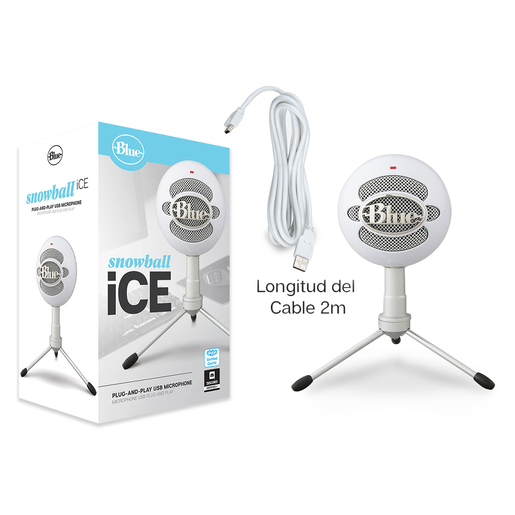 Micrófono Profesional Blue Snowball iCE / Blanco / USB