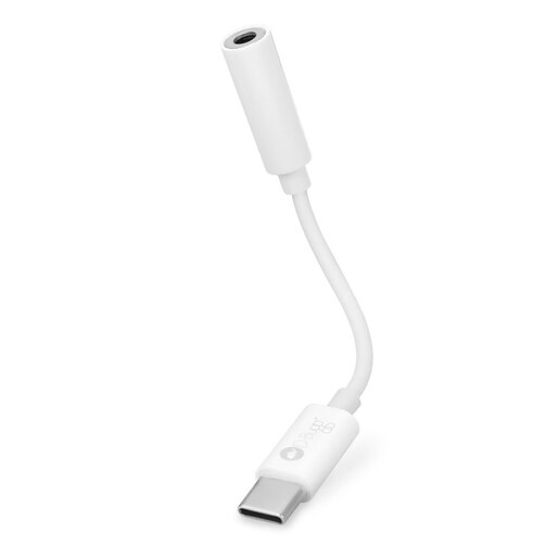 Adaptador USB Tipo C a 3 5 mm Celebrat D8 Blanco Adaptador USB Tipo C a 3 5 mm Celebrat D8 Blanco