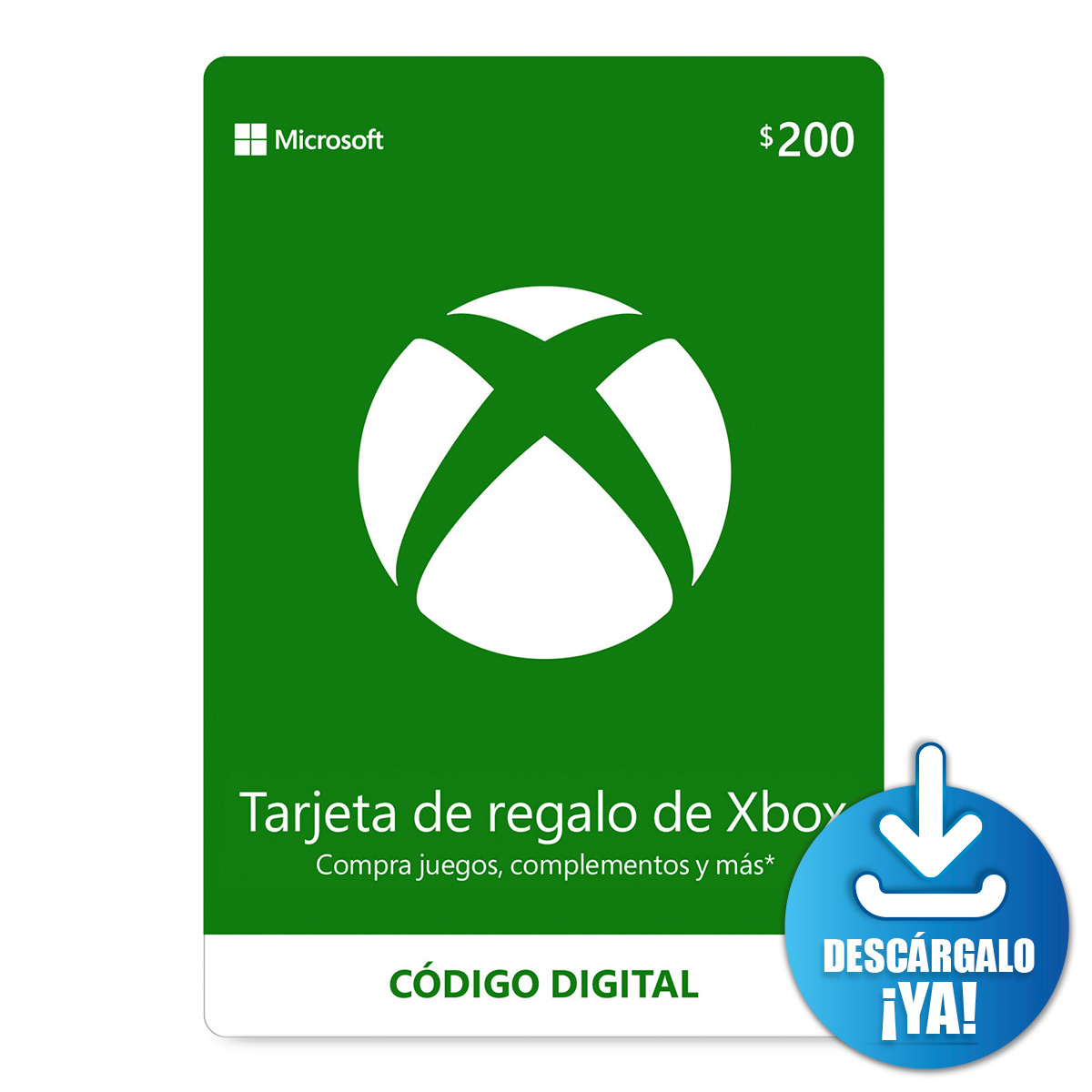 Tarjeta de Regalo Xbox 200 Saldo Digital Xbox Digital Gamers