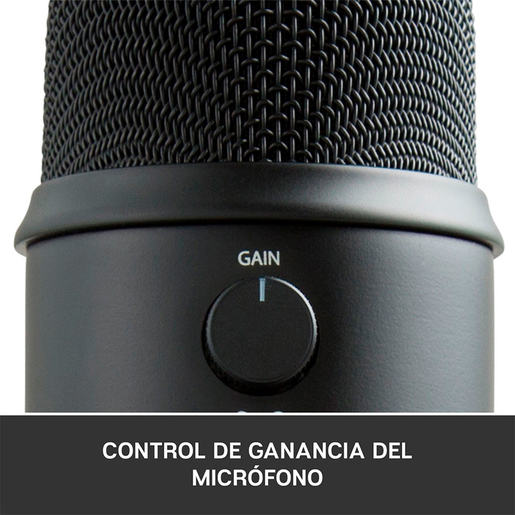 Micrófono Profesional para Streaming Blue Yeti con Soporte y Montura Radius III Logitech Yeticaster / Negro / USB